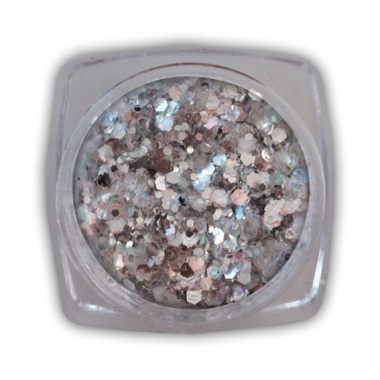 PAILLETTEN Mix silber irrisierend
