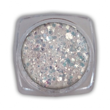 PAILLETTEN Mix wei irrisierend