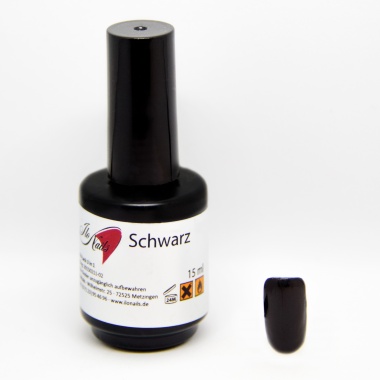 UV-Gel-Lack 3 in 1 Schwarz (15ml)