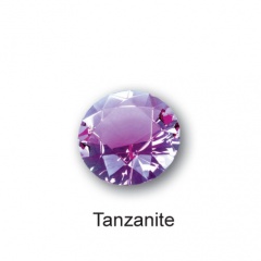 SWAROWSKI  KRISTALLSTEINE tanzanite (5 Stk. gro)