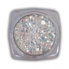PAILLETTEN Mix wei irrisierend